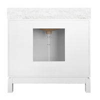 Milana 36.5" Crisp Matte White Bath Vanity