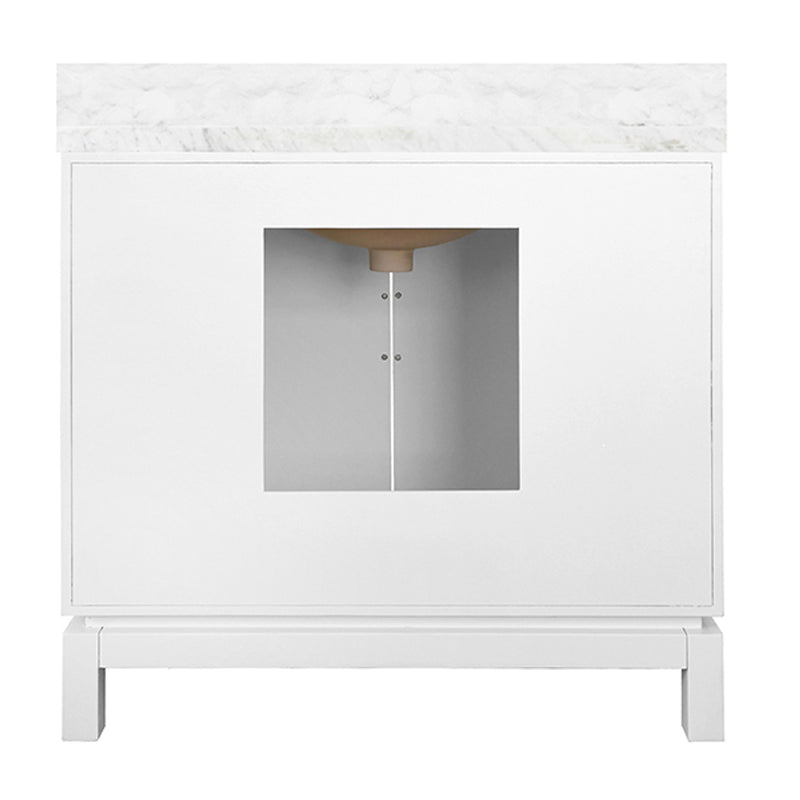 Milana 36.5" Crisp Matte White Bath Vanity