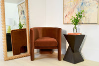 Georgina Velvet Rust Accent Chair