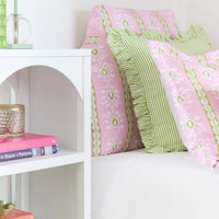 Savannah Stripe Pink Twin XL Headboard Pillow