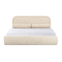 Murielle Taupe Textured Performance Boucle Bed