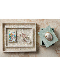 Amelie Mother of Pearl Trays (Set of 2)