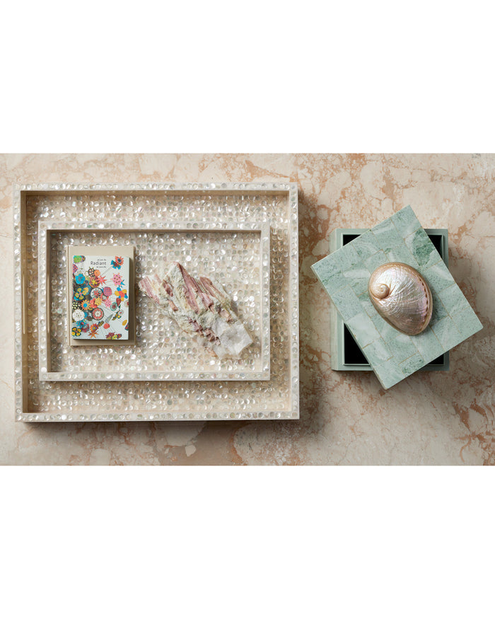 Amelie Mother of Pearl Trays (Set of 2)
