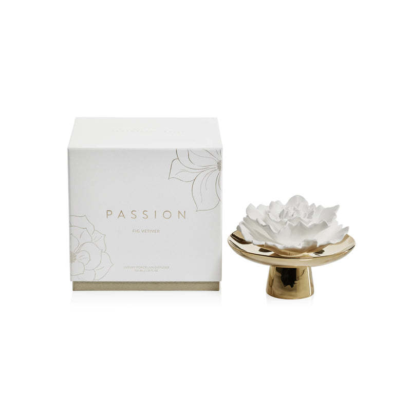 Apothecary Inspire Passion Fig Vetiver Fragrance Porcelain Diffuser (Set of 4)