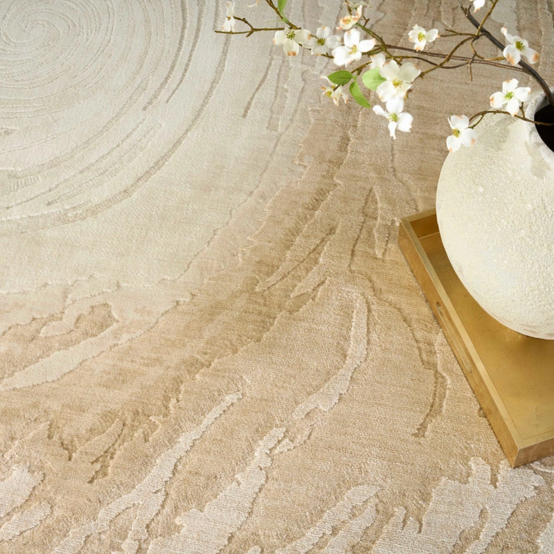 Meridith Beige Abstract Area Rug