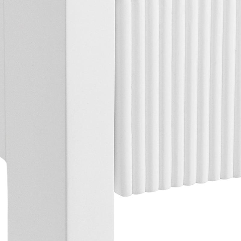Liana Fluted White & Brass Etagere