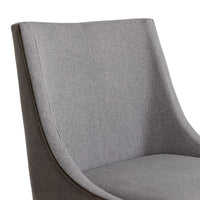 Aarya Grey & Brass Dining Chair