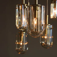 Javier 25" Champagne Crystal Multi-Port Chandelier