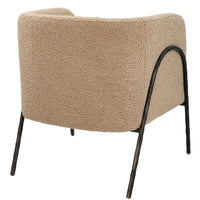 Netta Latte Shearling Accent Chair