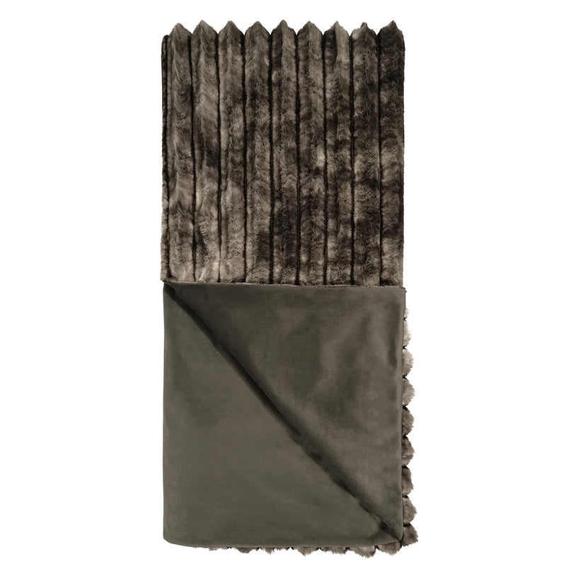 Crown Superior Quality Luxurious Mocha Throw