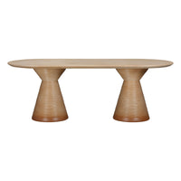 Saffa Terracotta Indoor / Outdoor 87" Oval Dining Table