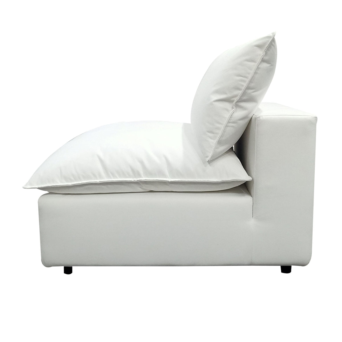 Cali Pearl Performance Fabric Modular Armless Chair