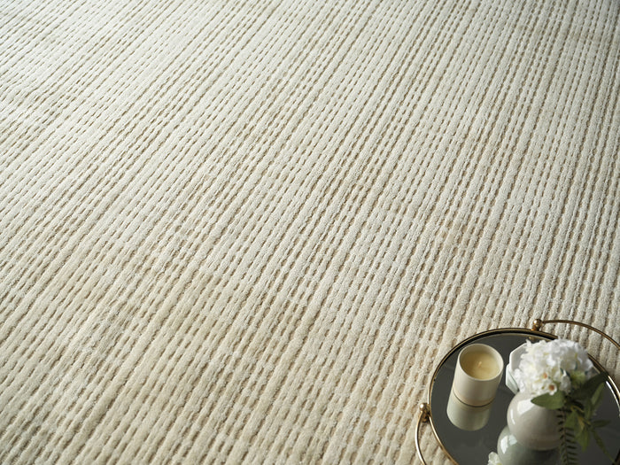 Rina Modern Light Beige Patterned Area Rug - Elegance Collection