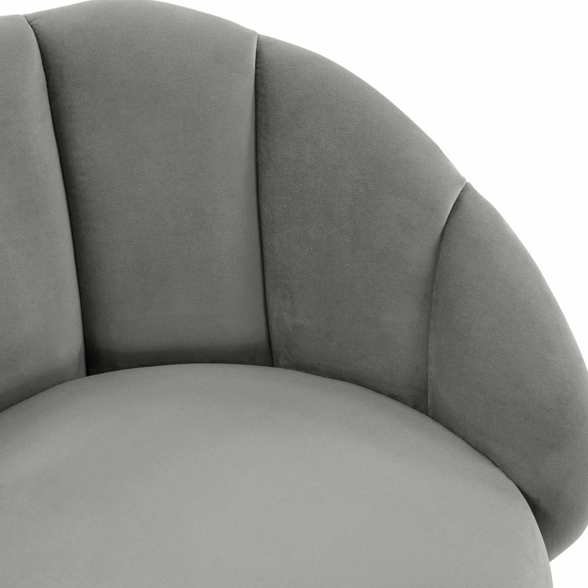 Morant Performance Grey Velvet Swivel Counter Stool - Luxury Living Collection