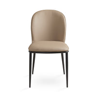 Ellison Taupe Faux Leather Dining Chair