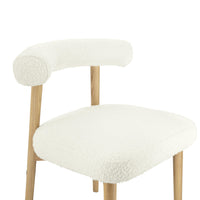 Mirage Cream Boucle Side Dining Chair - Luxury Living Collection