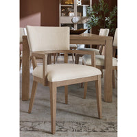 Magnus Earthen-toned Dining Arm Chair