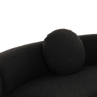 Sofie 100" Black Performance Boucle Sectional Sofa - Luxury Living Collection