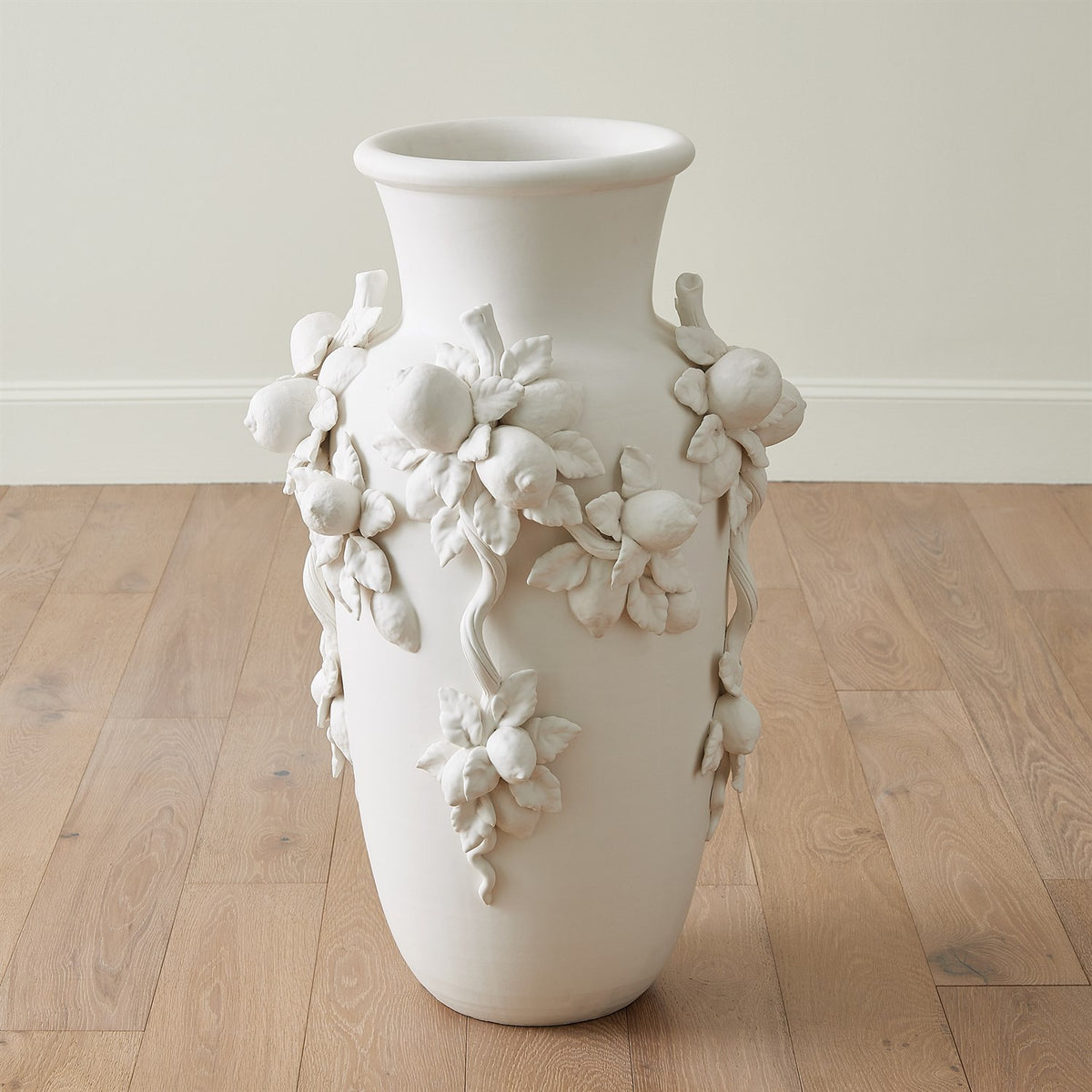 Villa White Matte Limone Urn (2 Sizes Available)