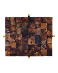 Theodora Mosaic Shell Brown & Brass Martini Table