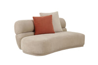 Lillian Modern Beige Curved Sectional Sofa