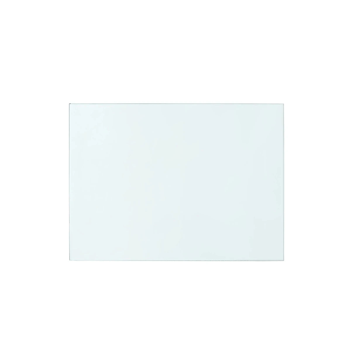 Maylee 26" Glass Top White & Gold End Table/Nightstand