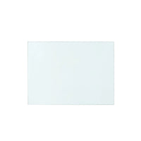 Maylee 26" Glass Top White & Gold End Table/Nightstand