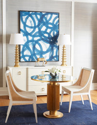 Aspen White Linen Chair