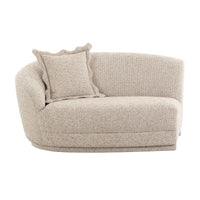 Marion Two-Tone Textured Boucle Loveseat - LAF