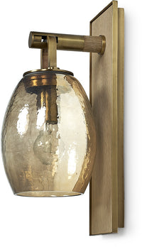 Octavia Amber & Gold Wall Sconce