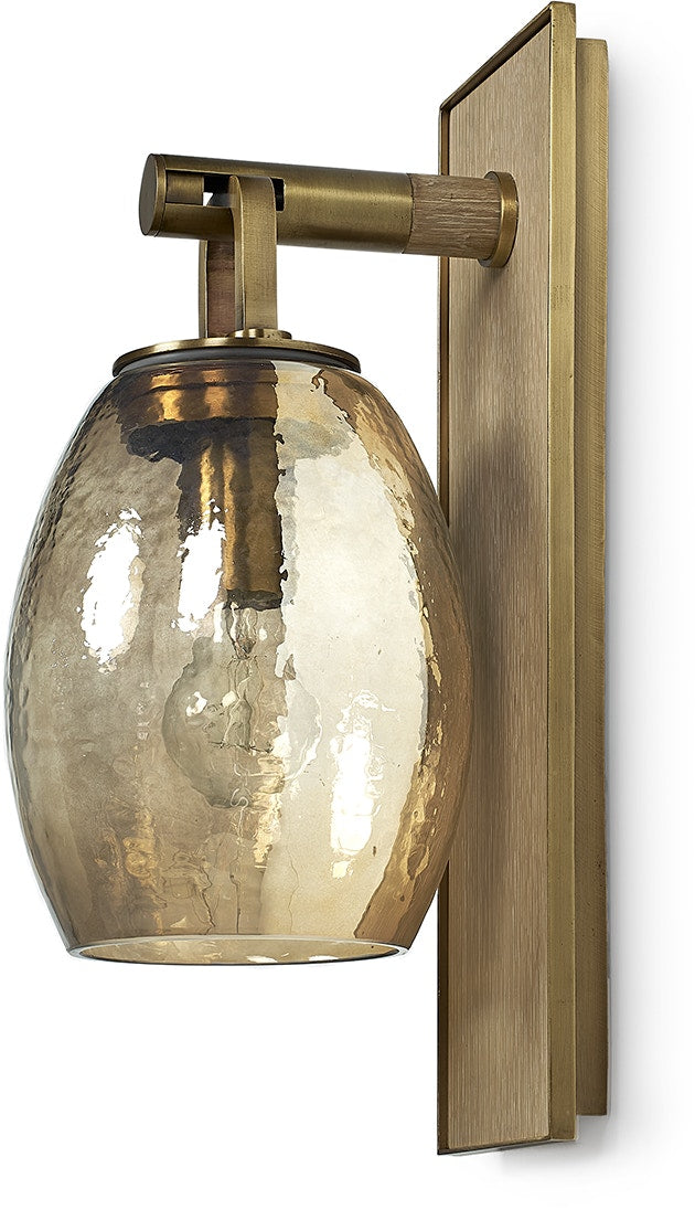 Octavia Amber & Gold Wall Sconce