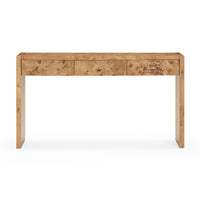 Ada 54" Honey Burl Console Table