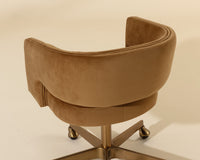 Claren Modern Gold Sky & Gold Desk Chair