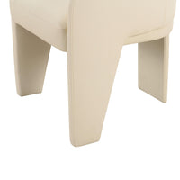 Amede Cream Vegan Leather Dining Chair