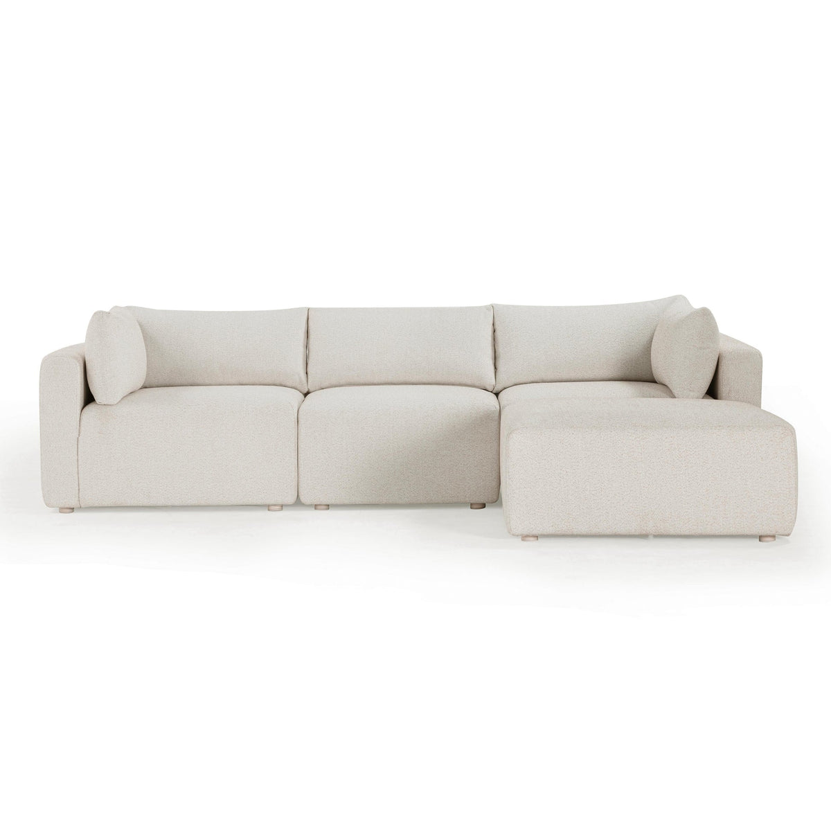 Karsyn 4-Piece Cream Performance Fabric Outdoor Modular Sectional