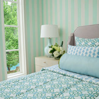 Lana Green/Blue Reversable Twin Comforter Set (3 Piece Set)