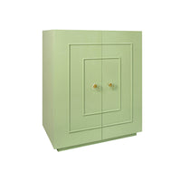Elsie Celadon Glossy Lacquer Storage Cabinet