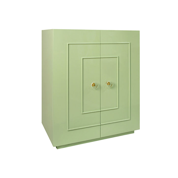 Elsie Celadon Glossy Lacquer Storage Cabinet