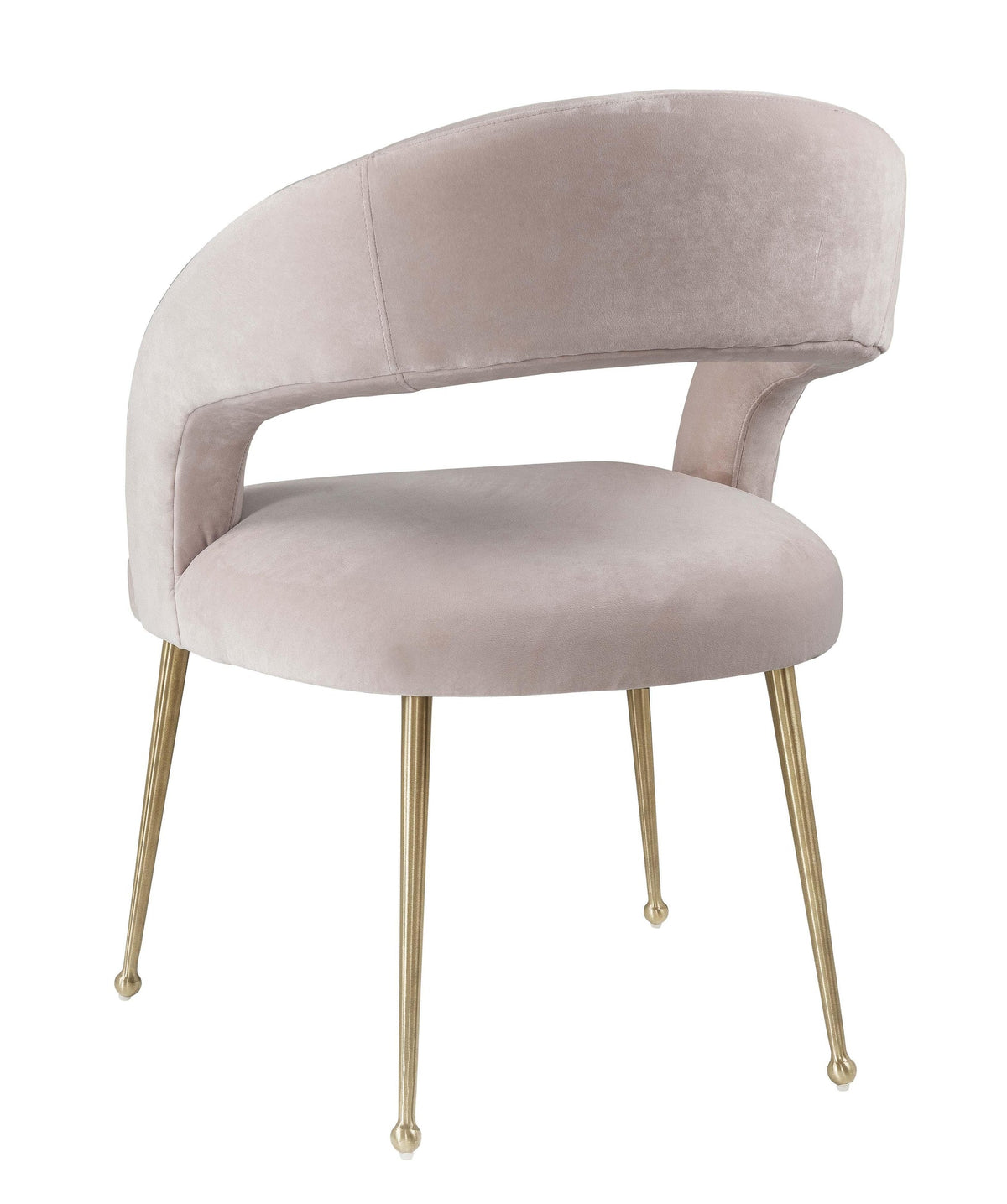 Modena Blush Performance Velvet Dining Chair