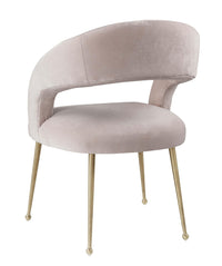 Modena Blush Performance Velvet Dining Chair