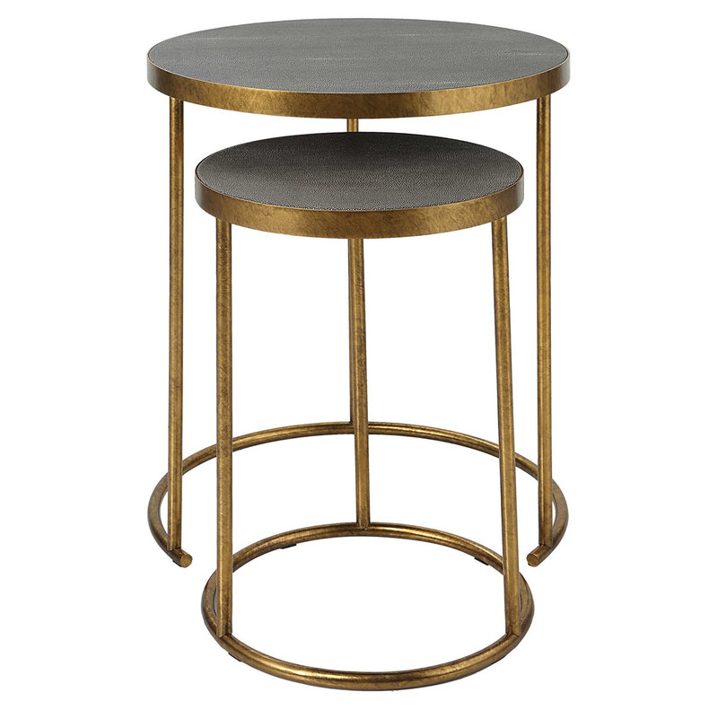 Teagen Grey Nesting Accent Tables, S/2