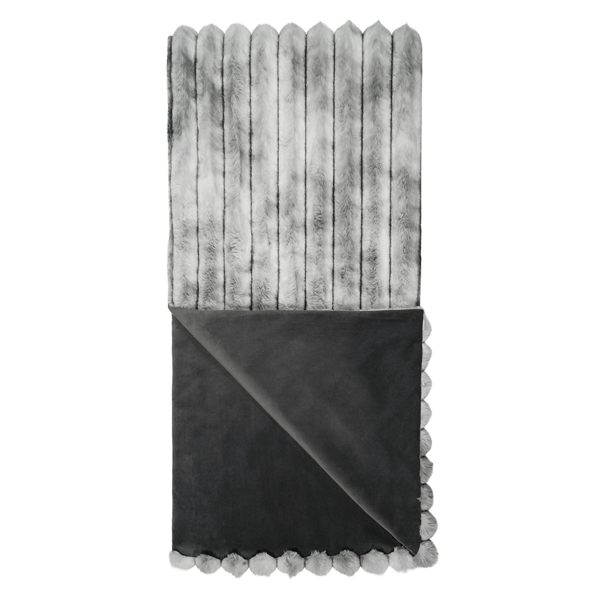 Crown Superior Quality Luxurious Grey Throw