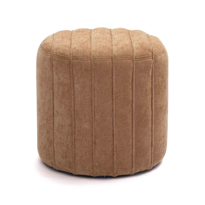 Addison Rust Chenille Ottoman