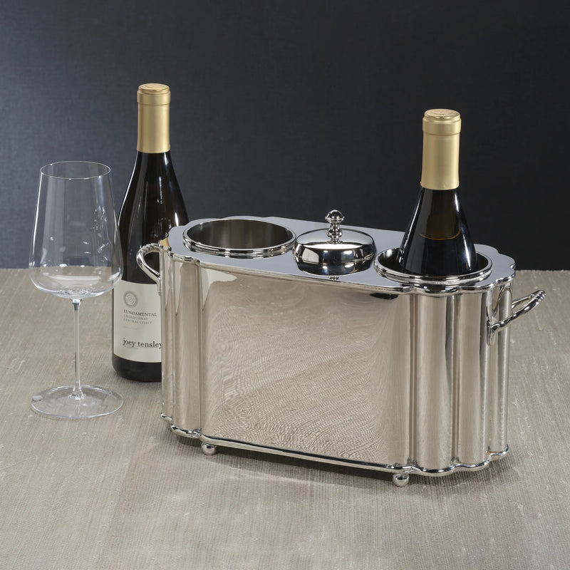 Olivia Brass 2-Bottle Wine/Champagne Cooler