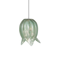 Lily-of-the-Valley Green 1-Light Round Multi-Drop Pendant