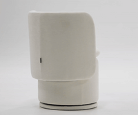 Catalina Modern Ivory Swivel Dining Chair