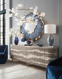 Drago Blue Agate Mirror - Luxury Living Collection