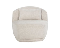Soraya Dove Cream Swivel Accent Chair