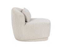 Soraya Dove Cream Swivel Accent Chair