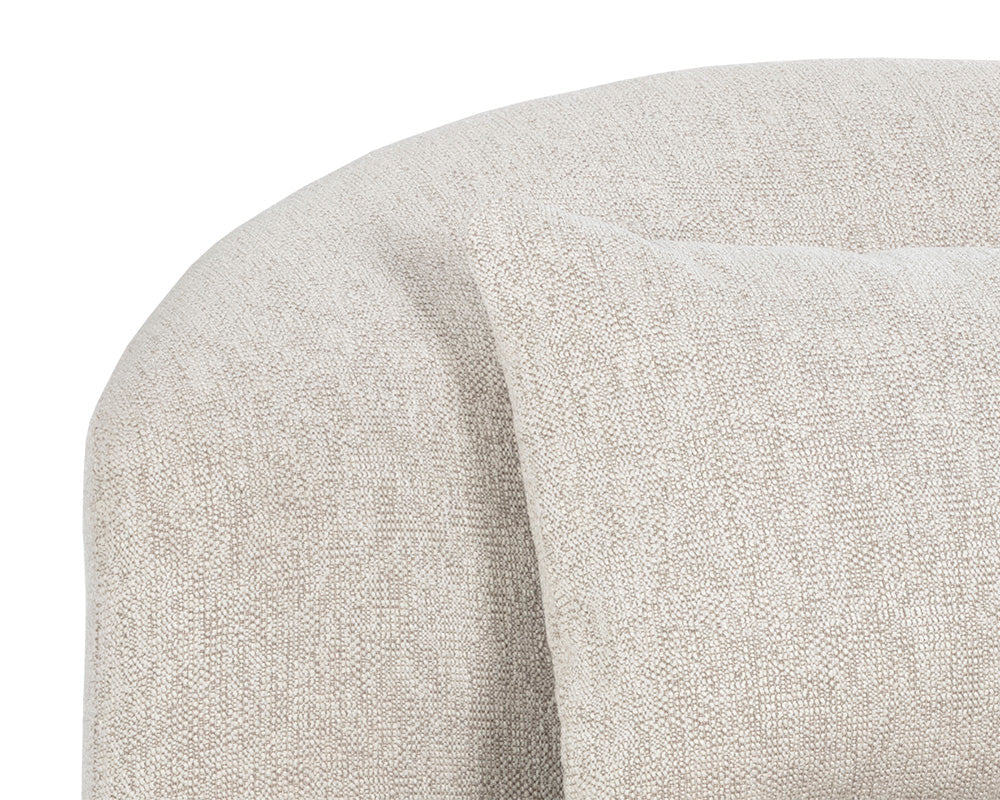 Soraya Dove Cream Swivel Accent Chair